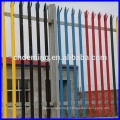 Beautiful Coloured Palisade Steel Fence for decorations of buildings